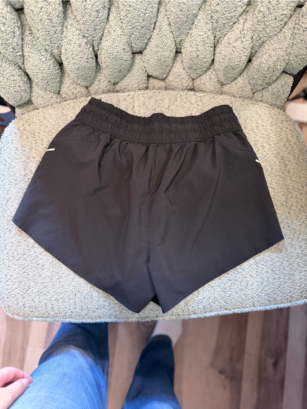 Women's All in Motion Black Athletic Running Shorts with Reflective Accents - M - Picture 4 of 4